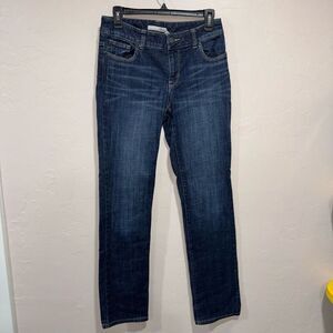 Chico's Platinum Size 00 Reg Straight Leg Denim Jeans